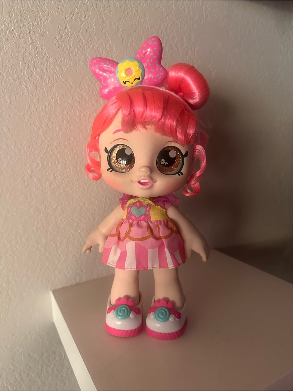 Shopkins Pink Candy Doll with Donut Bow Headband